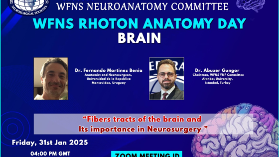 WFNS Rhoton Anatomy Day - BRAIN "Fibers tracts of the brain and Its importance in Neurosurgery"